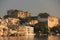 Sun rises on the Ghats of Udaipur