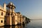 Sun rises on the Ghats of Udaipur