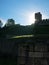 Sun is rising behind Despot tower at Kalemegdan fotress, Belgrade