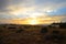 Sun rising in Namibia