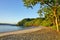 Sun rising over the Playa Blanca beach in Papagayo, Costa Rica