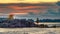 Sun Rising Over A Rocky Island On Stoney Lake At Burleigh Falls