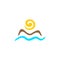 Sun and sea logo