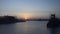 Sun set Houston Ship Channel