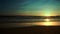 Sun sets in Southern California beach