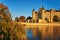 The sun shines on Schwerin Castle. Germany