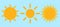 sun sign icon set, vector sunlight, bright sunny. Vector Illustration