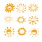 Sun smile diversity hand drawn cute vector for decorated or