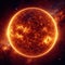 The Sun. Solar surface with black spots