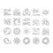 sun summer sunlight light icons set vector