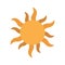 Sun, summer, weather, heat fully editable vector icon