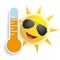 Sun Sunglasses Face Smiley Weather Icon