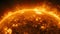 Sun surface, molten gases burning with exposions