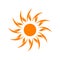 Sun Vector logo summer icon design. Sunburst star logo. Yellow sun symbol