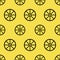 Sun wheel sign. Scandinavian sun symbol. Amulet - protection from evil forces. Seamless pattern. Esoteric, sacred geometry