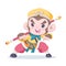 Sun Wukong cartoon illustration