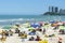 Sunbathers at Praia das Pitangueiras beach