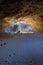 Sunbeam Lit Colorful Lava Tube Cave