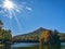 Sunbeam Over Abbott Lake and Sharp Top Mountain