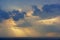 Sunbeams, Clouds, and Lake Michigan