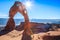 Sunbeams on Delicate Arch, Arches National Park, Utah