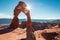 Sunbeams on Delicate Arch, Arches National Park, Utah