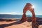 Sunbeams on Delicate Arch, Arches National Park, Utah