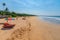 Sunbeds at Bentota beach, Sri Lanka