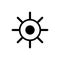 Sunbrust icon abstract symbol vector illustration Glare sunlight or sunbeam design with circle geometric