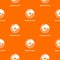 Sunburst chart pattern vector orange