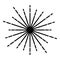 Sunburst Fireworks rays Radial ray Beam lines Sparkle Glaze Flare Starburst concentric radiance lines icon black color vector