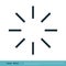 Sunburst Line Icon Vector Logo Template Illustration Design. Vector EPS 10