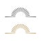 Sunburst Line Logo Template Illustration Design. Vector EPS 10