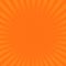 Sunburst orange rays pattern. Radial sunburst ray background vector illustration