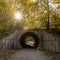 Sunburst Over Tunnel on Towpath