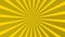 Sunburst pattern yellow, white background animation. Stripes sunburst rotating motion