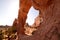 Sunburst at Pine Tree Arch in Arches National Park