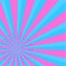 Sunburst pink and blue color rays abstract background explosion festival season vector illustration