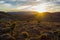 Sunburst Sunset at Hucks Lookout, Ikara-Flinders Ranges, South Australia