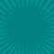 Sunburst turquose rays pattern. Radial sunburst ray background vector illustration