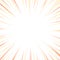 Sunburst with Yellow and Orange Pastel Color for Rays and Beams Isolated. Two Tone Explosion with Texture, Depth, and