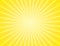 Sunburst yellow rays pattern. Radial sunburst ray background vector illustration. Sun