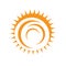 Sunburst Yellow Sun vector icon logo illustrations