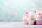 Sundae Ice Cream themed background large copy space - stock picture backdrop