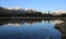 Sundance Peak and trees reflection