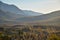 Sundawn over a mountain field at the Lagonaki plateau