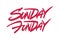 Sunday Funday lettering design