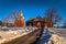 Sundborn - March 30, 2018: Church of the town of Sundborn in Dalarna, Sweden