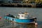 Sunderland UK: Oct 2022: Fishing boats moored on the River Wear in Sunderland city