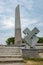 Sundial clock and pagan symbols